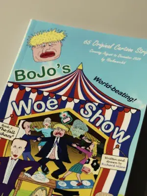 Cover of satirical comic - Bojo's woe show